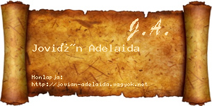 Jovián Adelaida névjegykártya